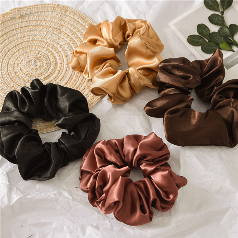 Pig Large Intestine Ring Foreign Trade Tie Head Rope Head Flower Amazon Rubber Band Hair Ring Hair Accessories Female Wholesale