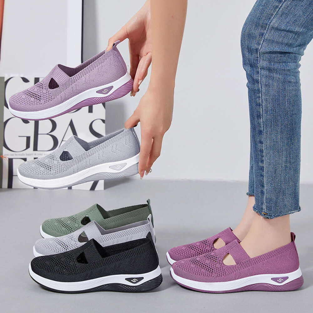 Ddmysports Summer Women S New Large Single Soft Sole Lightweight Mom Breathable Casual Shoes OUTDOOR