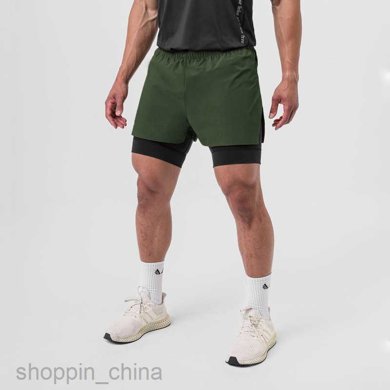 Men's Shorts New Men's Shorts, style with lining, fake two-piece 3-piece knee length basketball shorts, training and sports pants