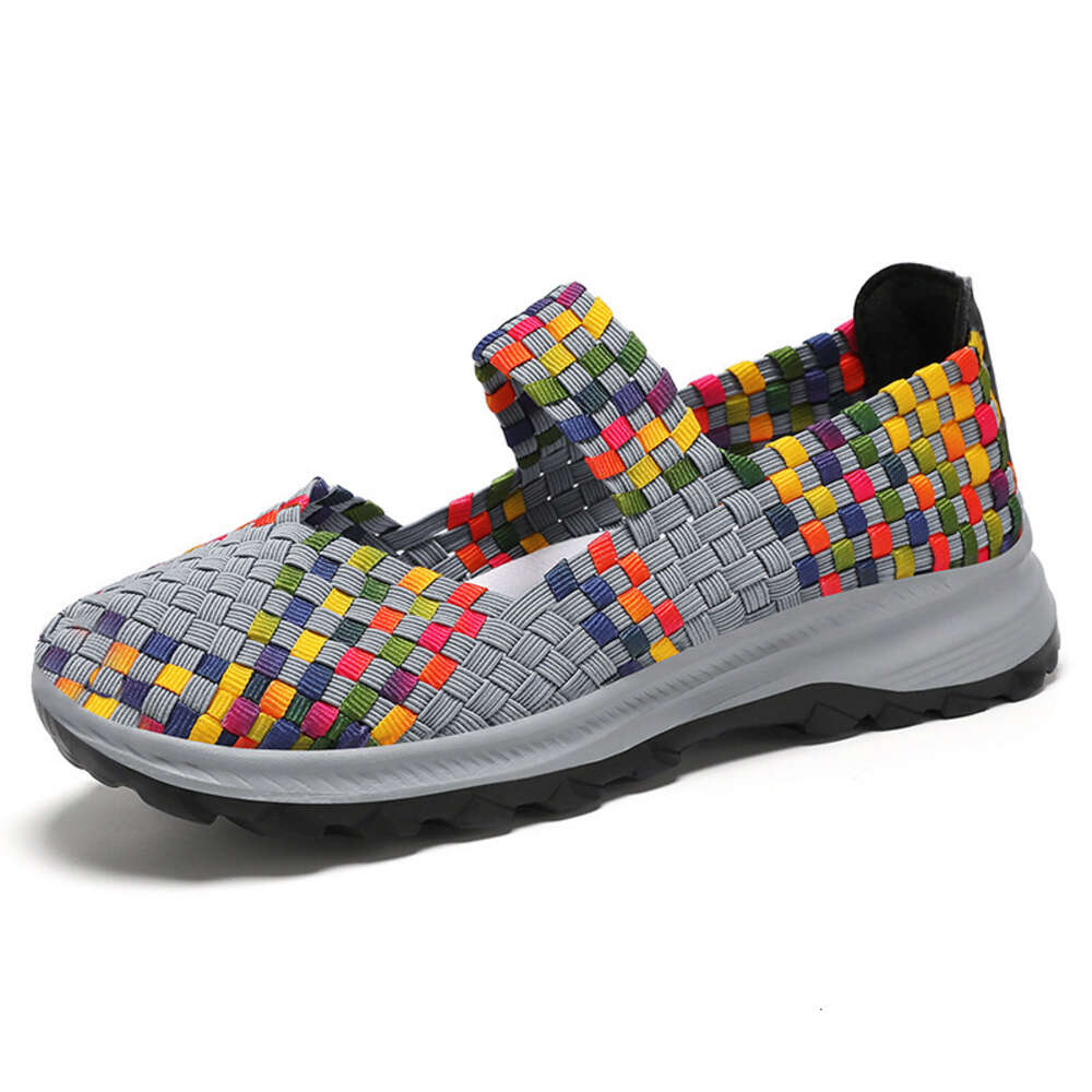 Ddmyoutdoor Women S Summer New Breathable Fashion Single For Middle Aged And Elderly Mothers Woven Women S Shoes