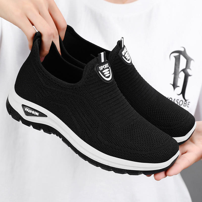 2024 Summer Single Temu Women's Breathable Walking Middle And Elderly Mom's Shoes