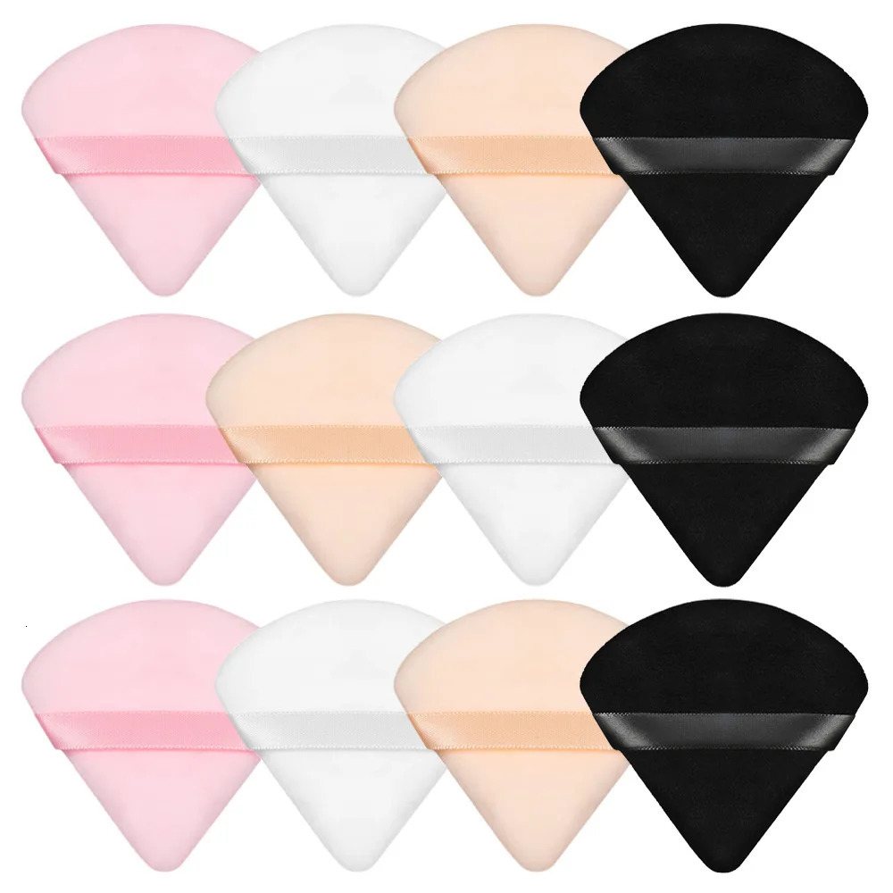 Triangle Powder Puff Soft Makeup Sponge for Face Make Up Eyes Con Shadow Cosmetic Washable Mini Velvet Foundation Puff 240625