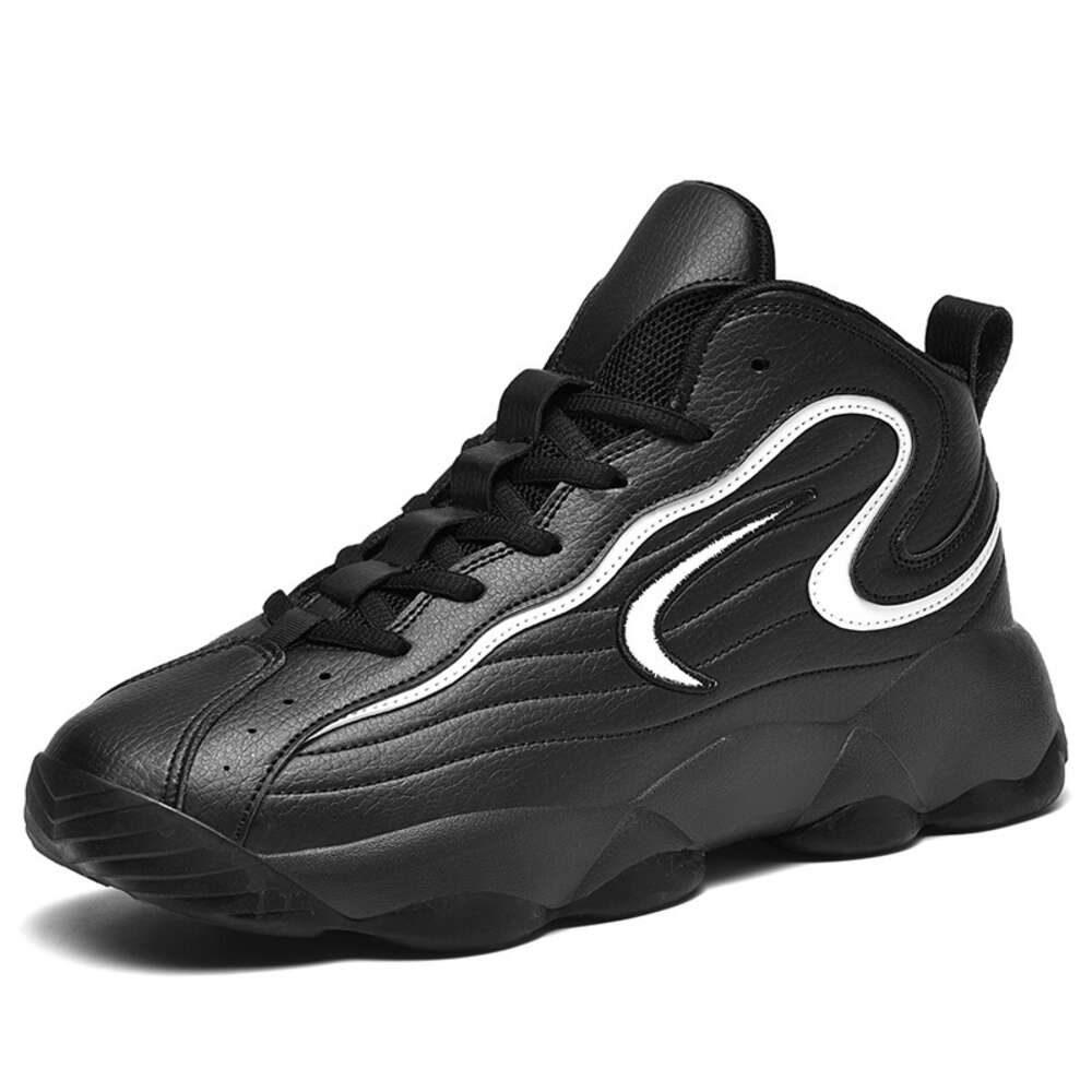 Men's Sports 2022 Autumn New Leather Korean Edition Fashion Large 48 Basketball Shoes