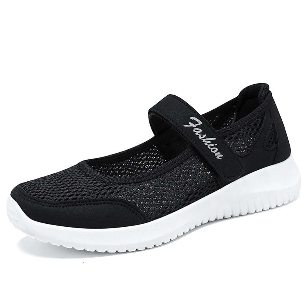 Ddmysports Women S Summer New Ollow Mesh Temu Breathable Casual Middle And Elderly Mom Shoes OUTDOOR