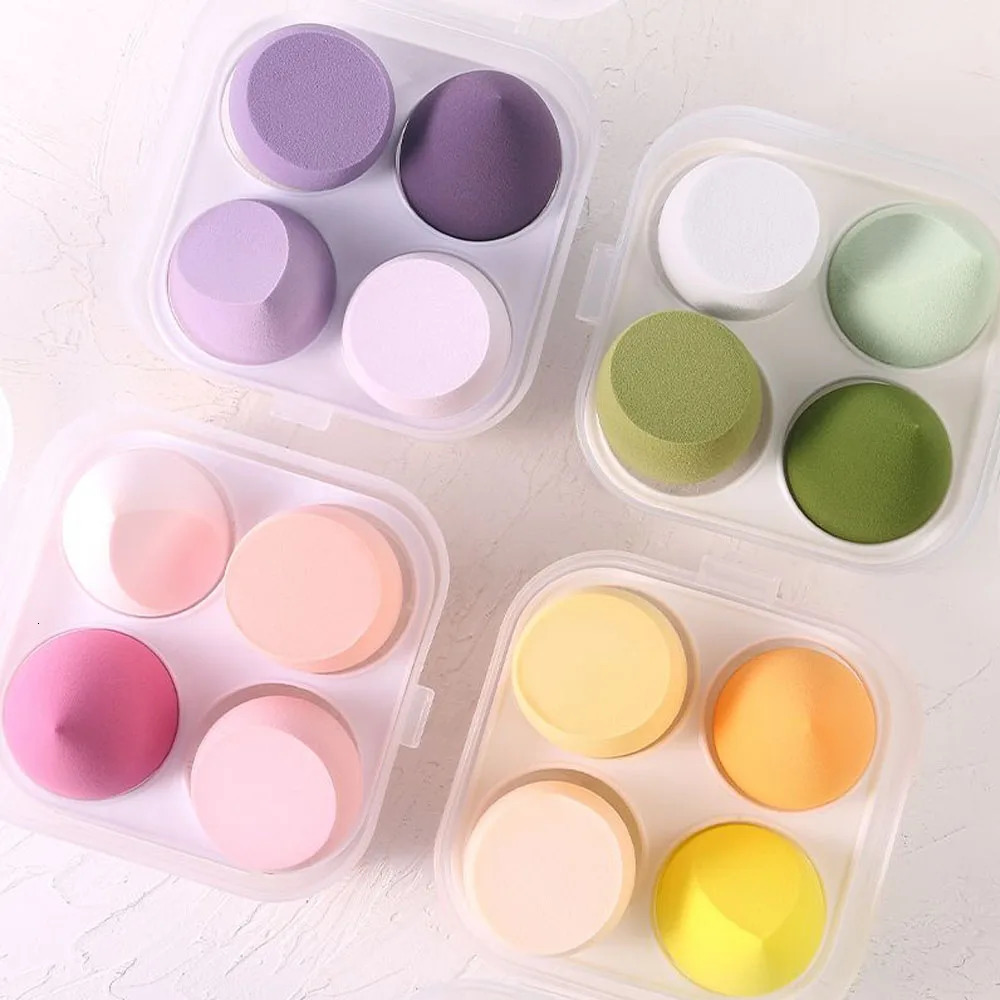 3/4pcs Makeup Sponge Blender Beauty Egg Cosmetic Puff Foundation Sponges Powder Puffs Women Make Up Accessories Beauty Tools 240620