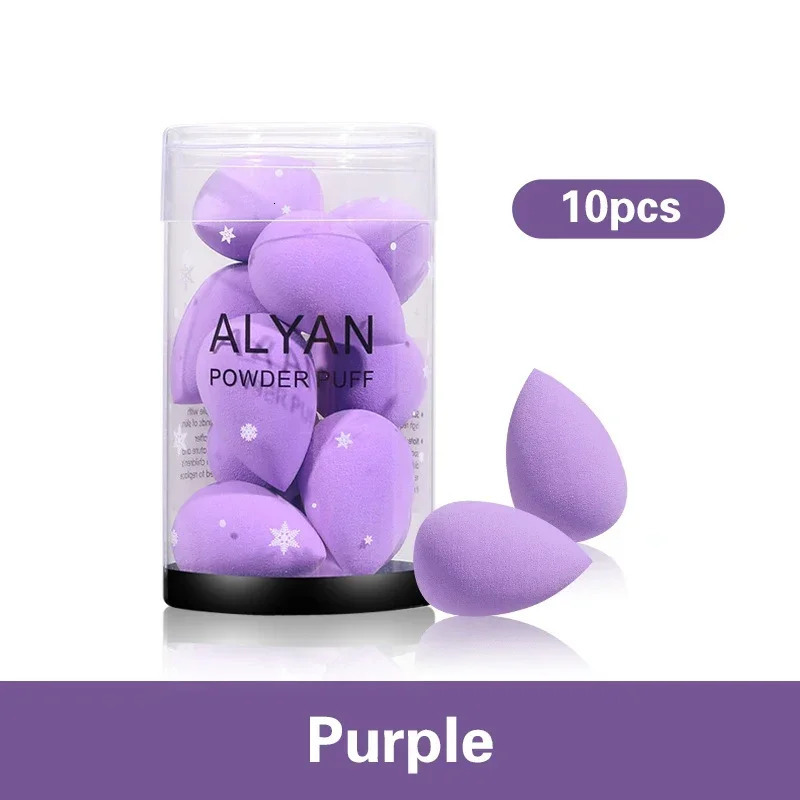 10pcs Makeup Blender Cosmetic Puff Dry and Wet Sponge Mini Beauty Egg Cushion Foundation Powder Beauty Tool Make Up Accessories 240620