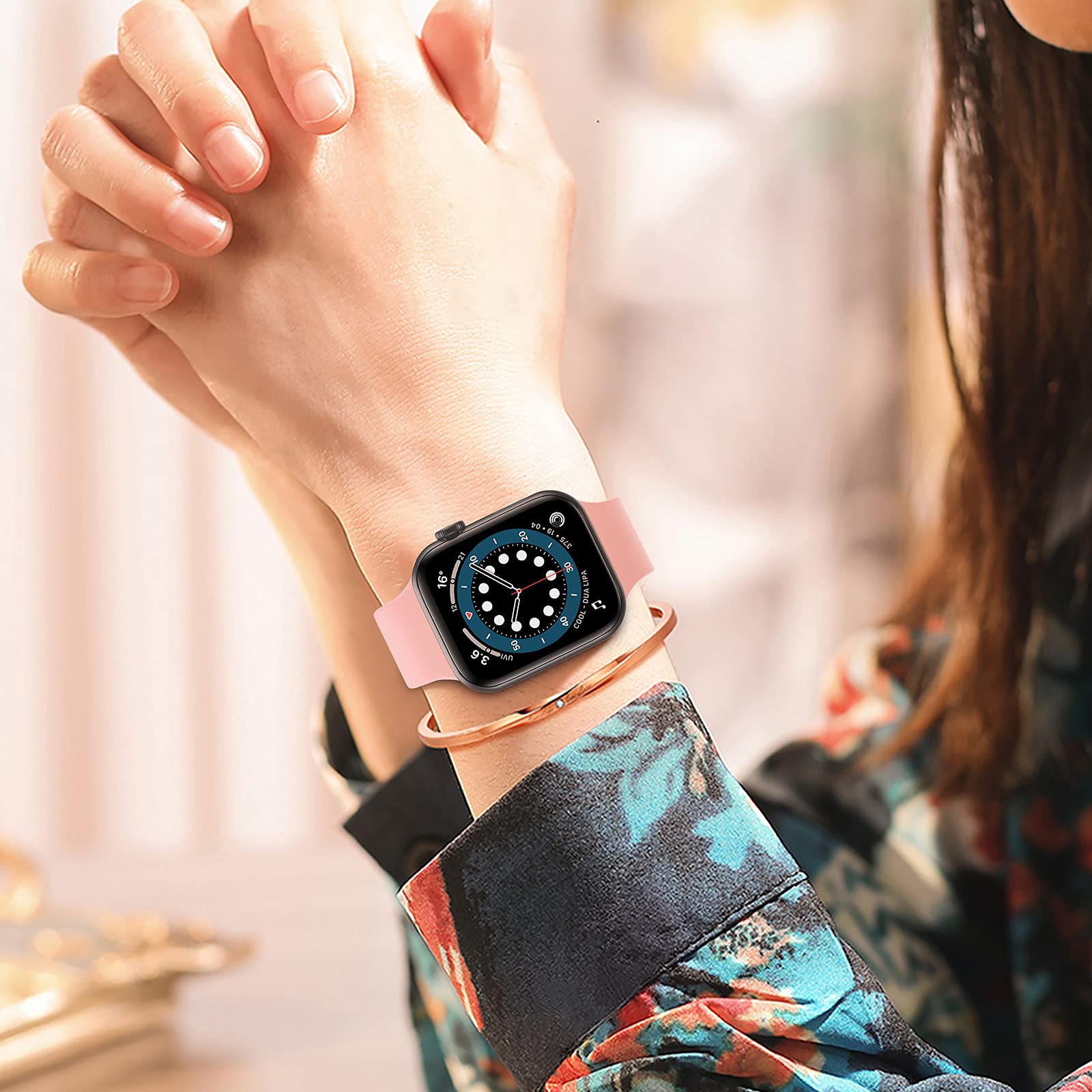 Silicone Strap For Apple Watch band 44mm 45mm 49mm 40mm 41mm 42mm watchband smartwatch bracelet iWatch series 3 5 se 6 7 8 ultra
