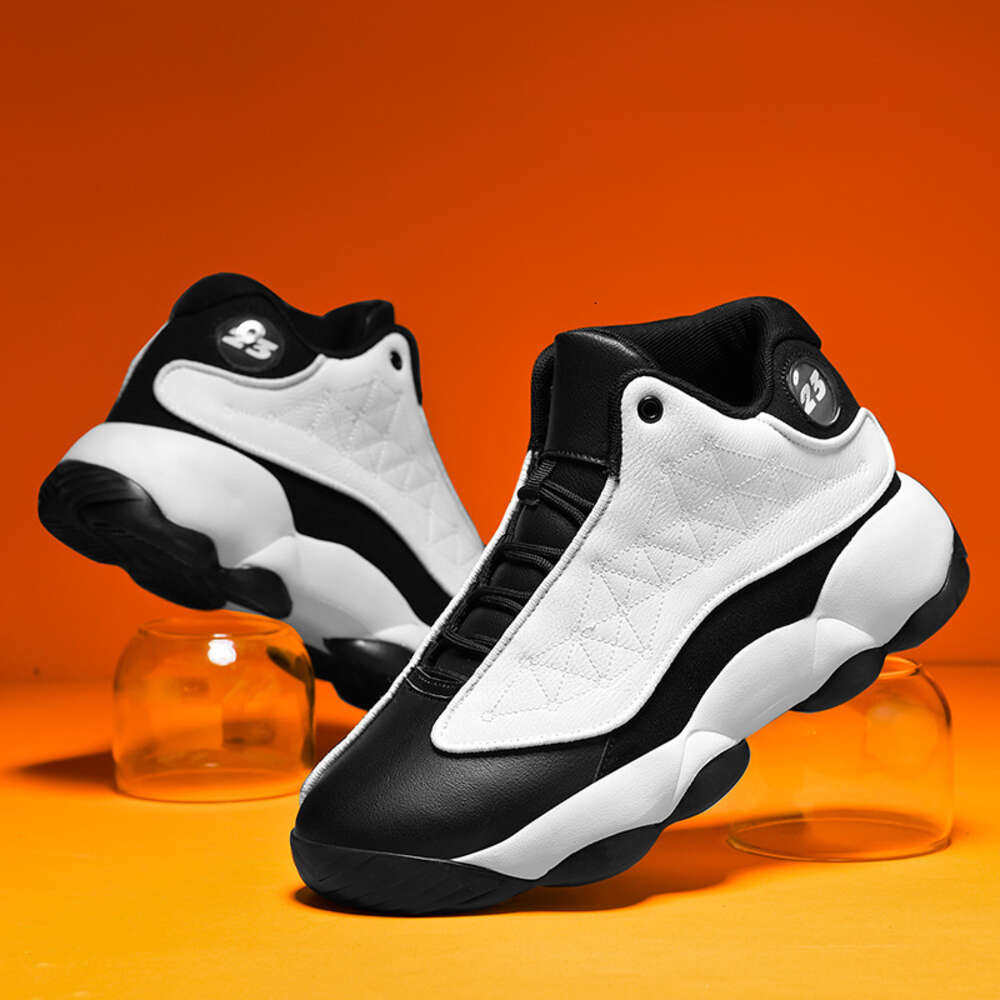 Men's Sports 2022 Autumn New Leather Korean Edition Fashion Large 48 Basketball Shoes