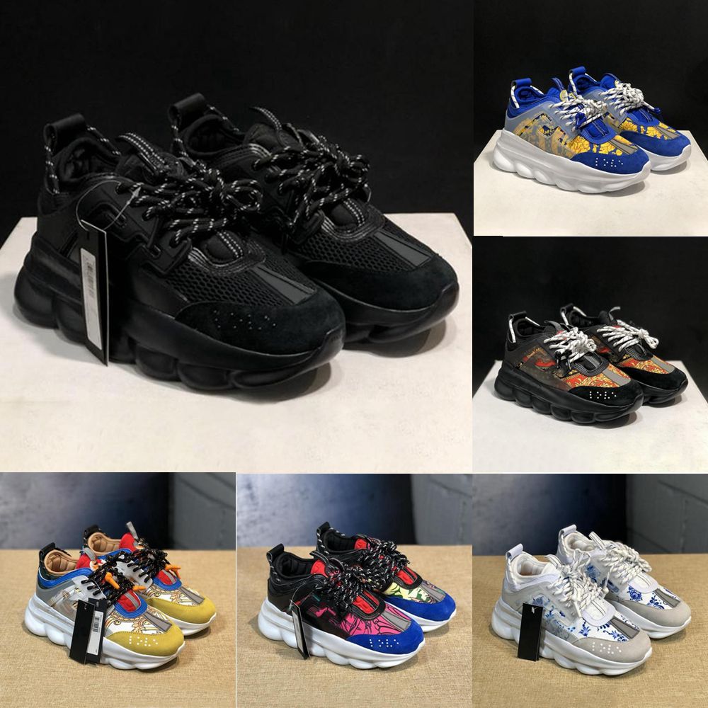 2024 NEW Designer Italy Casual Shoes Reflective Sneakers Mens Women Sneaker Chain Shoe Multi-Color Suede Floral Triple Black Spotted Arrows Plaid Trainers Size 36-45