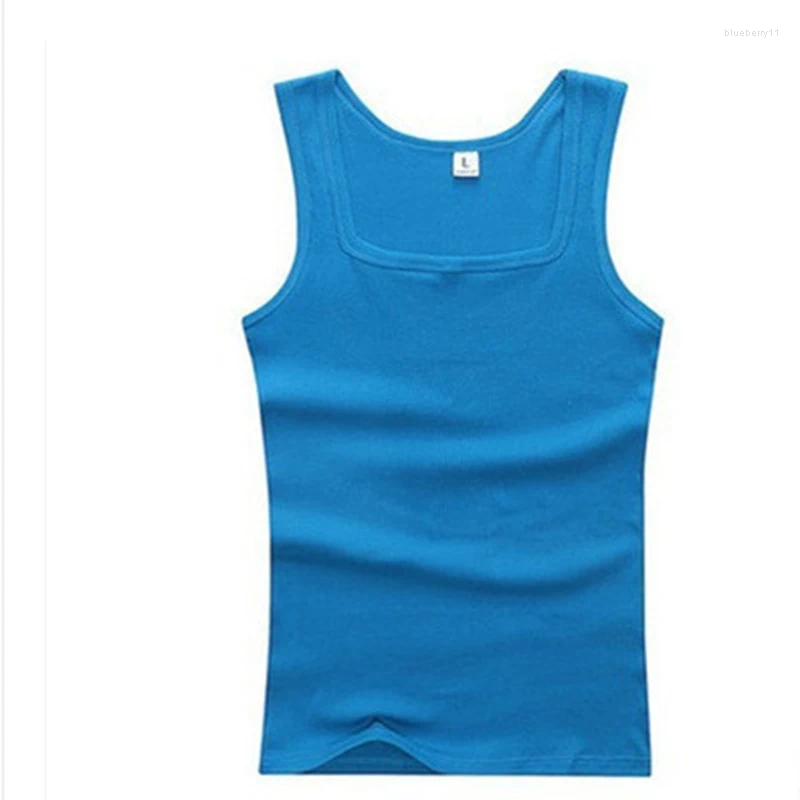 Men's Tank Tops Mens Sleeveless Slim Fit Vest Gyms Casual Bodybuilding Fitness Summer High Quality Undershirt Muscle Singlet Clothes