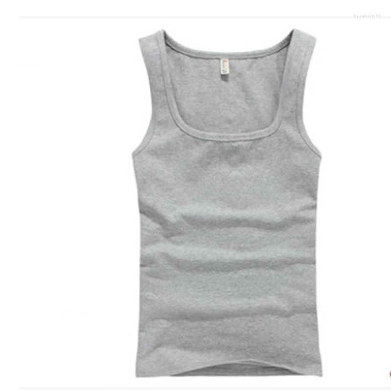 Men's Tank Tops Mens Sleeveless Slim Fit Vest Gyms Casual Bodybuilding Fitness Summer High Quality Undershirt Muscle Singlet Clothes