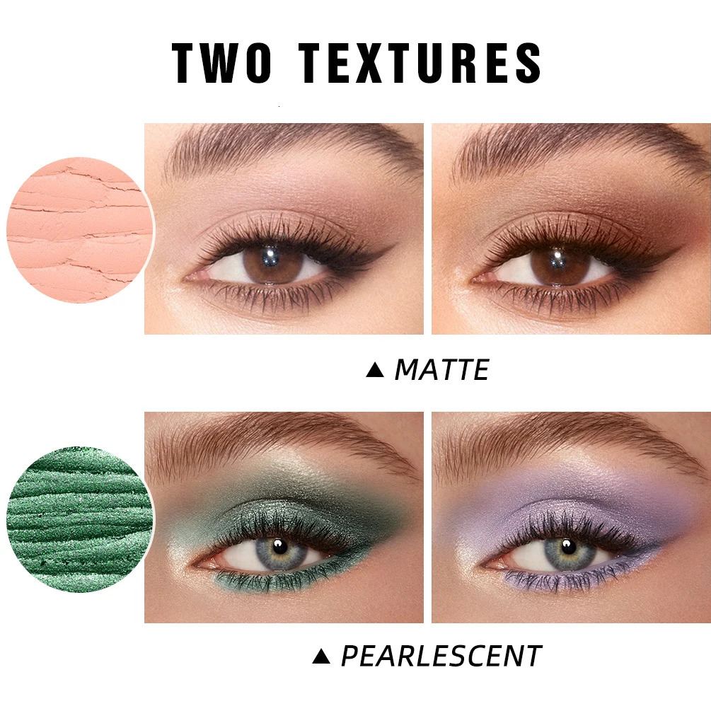 12 Colors Pearlescent Eyeshadow Eyeliner Pencil Waterproof Glitter Matte Nude Eye Shadow Makeup Pigment Silkworm Eyeshadow Pens 240709