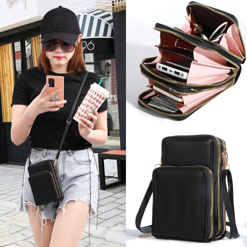 Women's Handbag Large Capacity PU Leather Shoulder Bags Wallets Card Holders Cell Phone Purse Female Messenger Bag