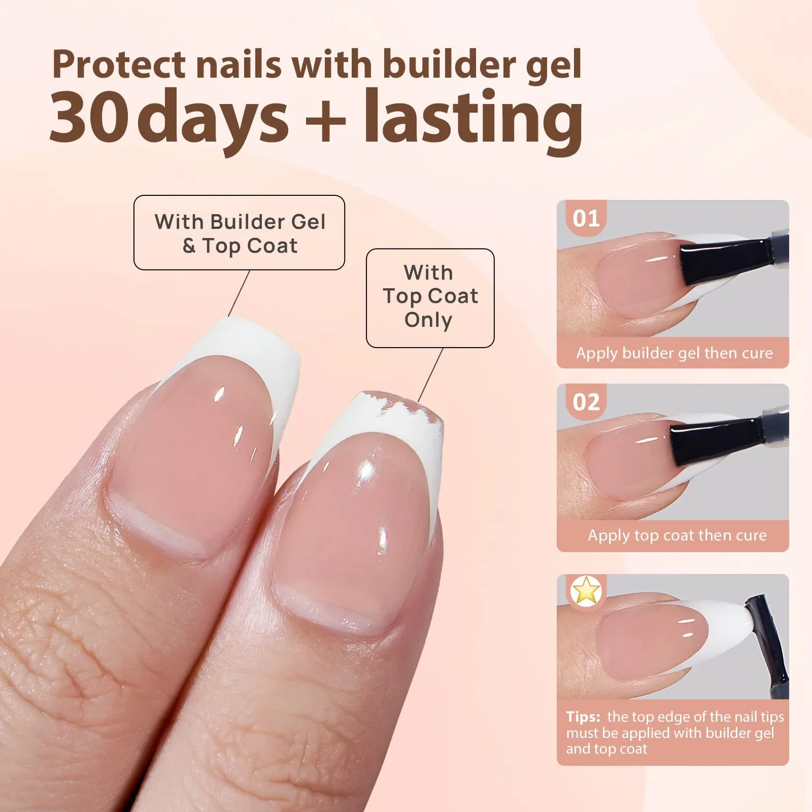 150pcsboxed False Nails Press On Nail Long Short Almond Nail Detachable French Style Wearing Manicure Fake Nail Patch 240620