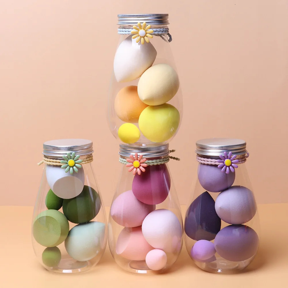 6pcs Cosmetic Puff Set Beauty Egg Wet And Dry Dual-Use Gourd Egg Makeup Foundation Sponge Air Cushion Puff Soft Makeup Tools 240620