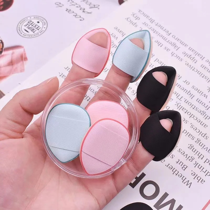 3/10pcs Mini Size Professional Cosmetic Cushion Puff Concealer Foundation Detail Puff Finger Puff Set Makeup Sponge Beauty Tool 240620