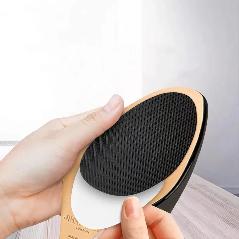 210Pcsbalck No-adhesive High Heel Sticker Women Female Oxford Anti-Slip Heel Sole Protector Feet Care Outsole Shoe Paddings 240620