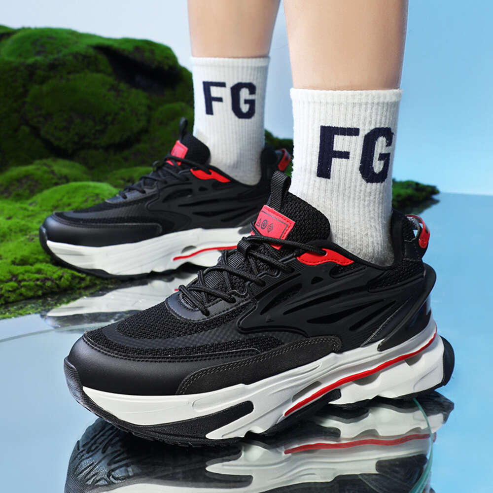 Ddmysports Dad S New Summer Breathable Mesh Thick Sole High Rise Trendy Shoes Korean Version Fashionable And Quality Men Sports OUTDOOR