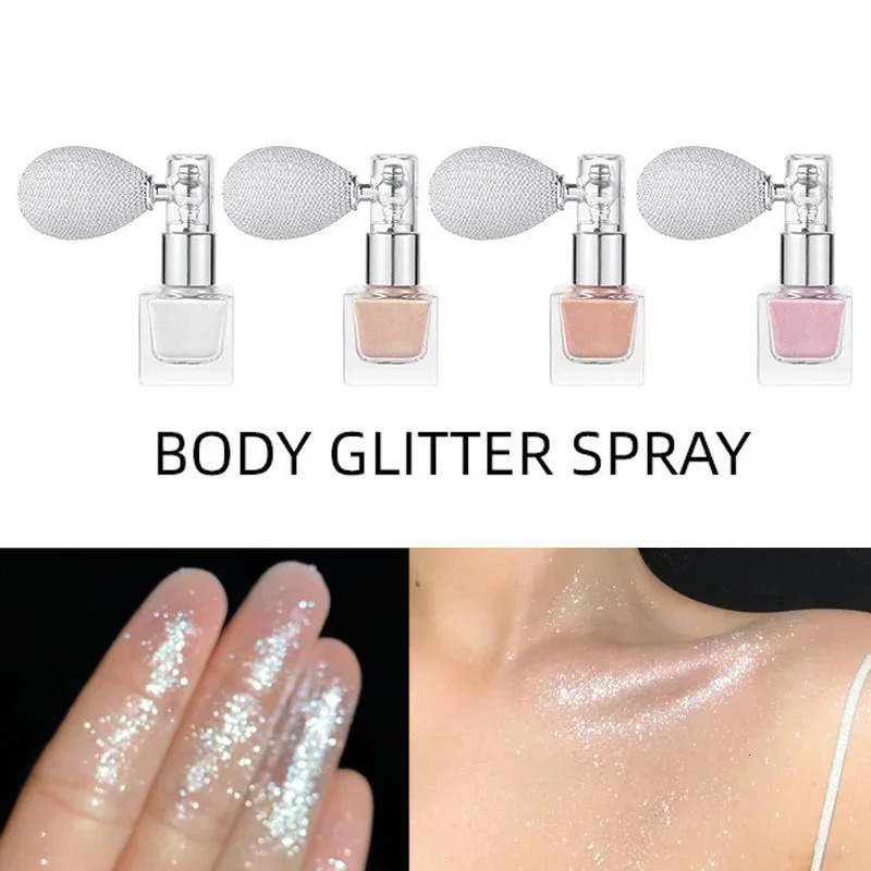 Face Body Diamond Highlight Gold Silver Glitter Highlighter Powder Shimmer Contour Blush Powder Eye Hair Makeup Cosmetics 240620