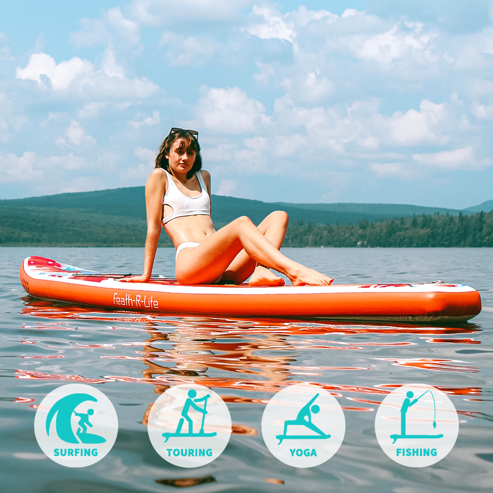 FEATH-R-LITE Surfboard Free Shipping inflatable stand up paddle board sup supboard paddleboard padel water sport ISUP with Pump Backpack Waterproof Ba