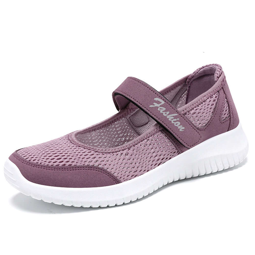 Ddmysports Women S Summer New Ollow Mesh Temu Breathable Casual Middle And Elderly Mom Shoes OUTDOOR