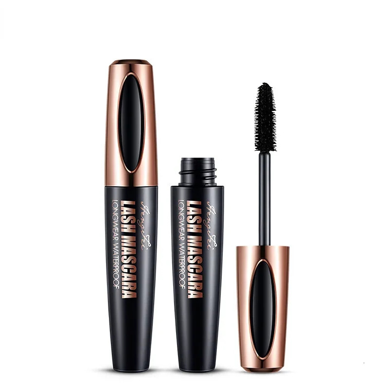 Waterproof Anti-sweat Mascara Lengthens Eyelashes Extension Black Silk Fiber Mascara Female Non-smudge Mascara Makeup Cosmetic 240620