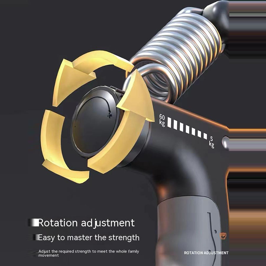 Grip Strength Trainer, Hand Grip Exerciser Strengthener with Adjustable Resistance, Hand Exerciser for Muscle Building and Injury Recover