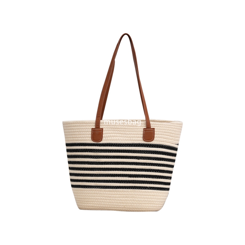 Fashionable Women's High end Versatile Forest Series Woven Bag Instagram Shoulder Bag Commuter Leisure High end Western Style Beach Bag Tourism V