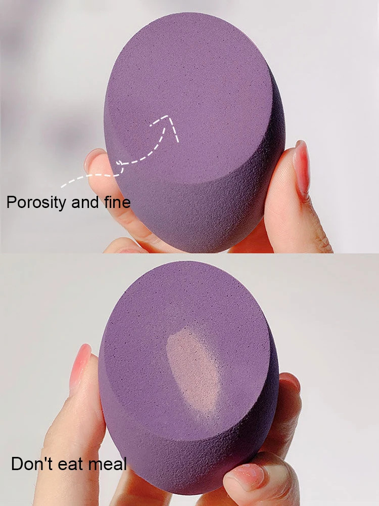 4pcs Color Makeup Sponge Dry Wet Dual-use Beauty Powder Puff Cosmetic Ball Foundation Powder Puff Bevel Cut Make Up Sponge Tools 240620