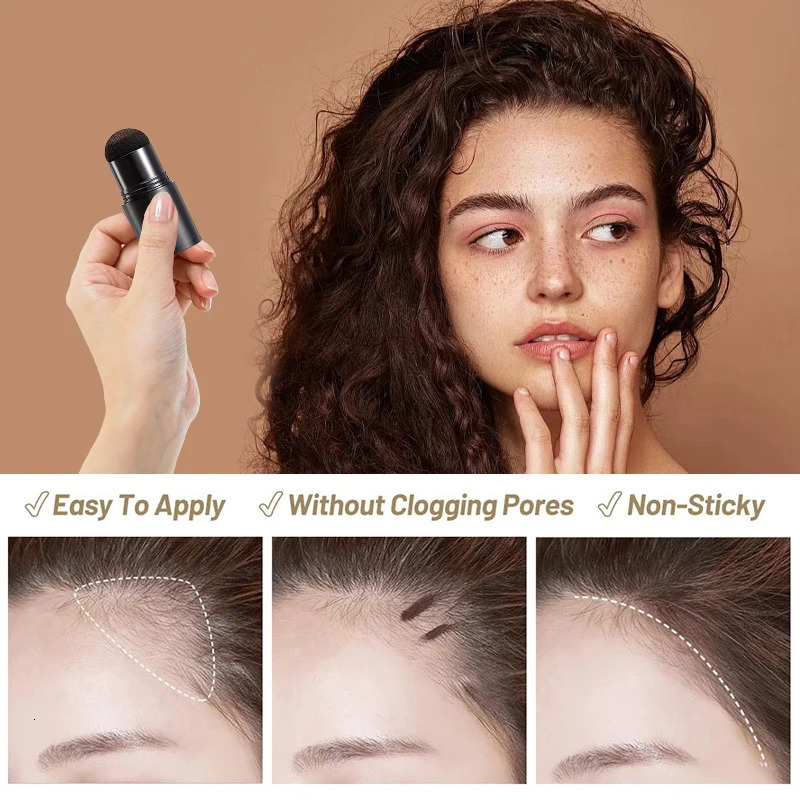 Instant Hairline Powder Fast Covering Hair Root Concealer Eyebrow and Beard Lines and Long-lasting Wind and Sweat Resistant 240709