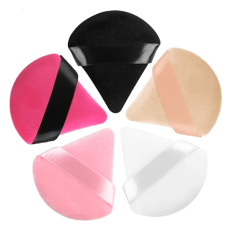 Triangle Powder Puff Soft Makeup Sponge for Face Make Up Eyes Con Shadow Cosmetic Washable Mini Velvet Foundation Puff 240625