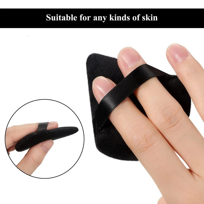2/12Pcs Triangle Velvet Powder Puff Make Up Sponges for Face Eyes Con Shadow Seal Cosmetic Foundation Makeup Tool 240625