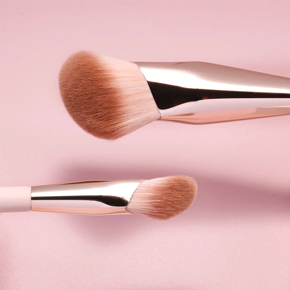 OVW Makeup Brushes Liquid Foundation Concealer Blending Blush Brush 2PCS Oblique Head Face Contour Professional Makeup Tool 240620