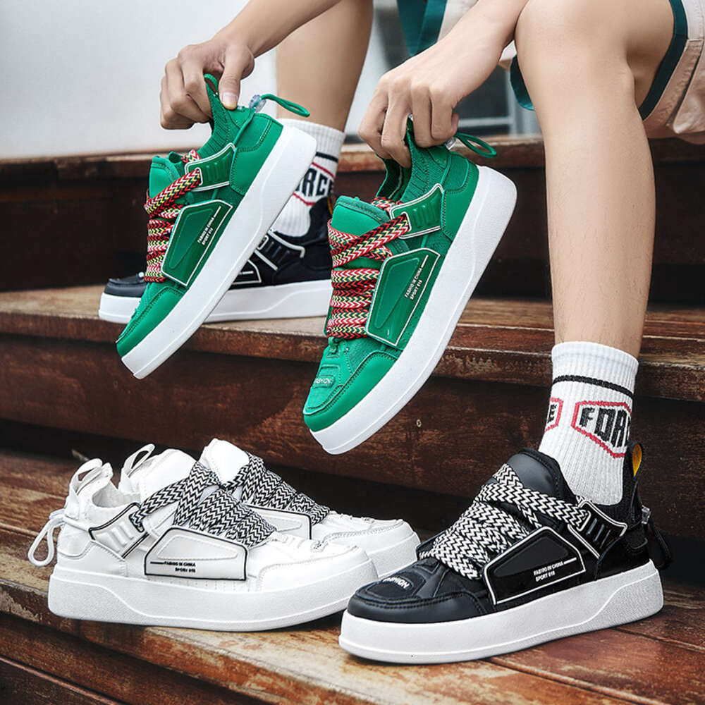 Ddmysports Little White High Top Casual Sports Fashionable Versatile Board Lightweight And Trendy Travel Student Shoes Men S OUTDOOR