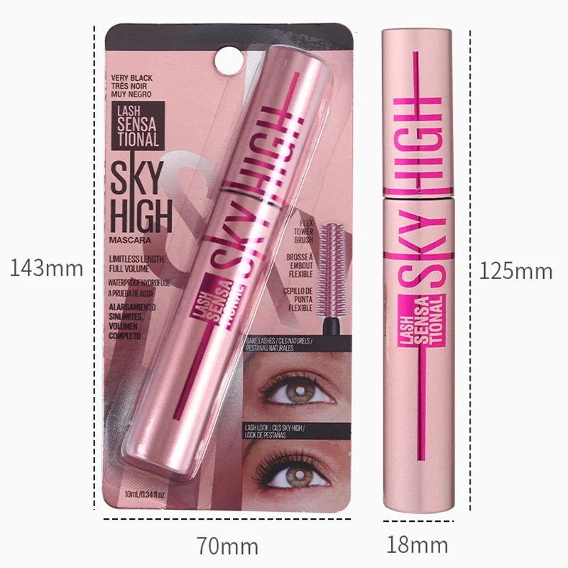Eyelashes Lengthening Mascara Long Lasting Waterproof Women Korean Silky Lash Black Eyelashes Extension Makeup Beauty Cosmetic 240620