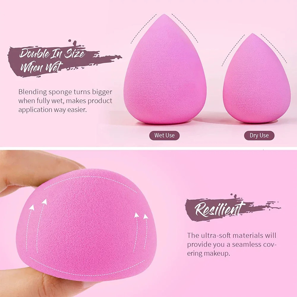 6pcs Mini Makeup Sponge Powder Puff Beauty Sponge for Makeup Concealer Liquid Foundation Face Cosmetic Puff Make Up Sponge Tool 240620