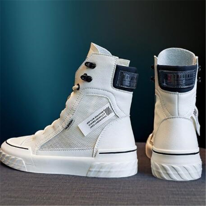 Platform Women's Sneakers New Spring Canvas Lace-Up Vulcanized Summer Breathable White Casual Women Shoes 920c