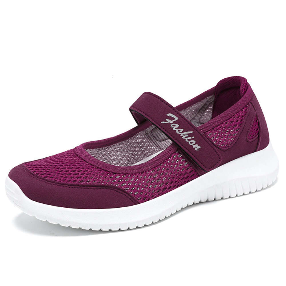 Ddmysports Women S Summer New Ollow Mesh Temu Breathable Casual Middle And Elderly Mom Shoes OUTDOOR
