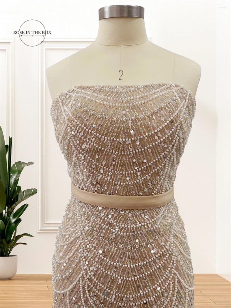 Party Dresses Dubai Arabic Designer Luxury Nude Mermaid Beaded Evening Long Cape Formal Gowns For Women Wedding 2024