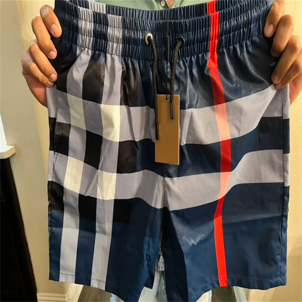High quality Men's and Women's Designer shorts 50 colors Summer casual street wear Quick drying Swimsuit Plaid striped Print Beach Resort Beach Pants