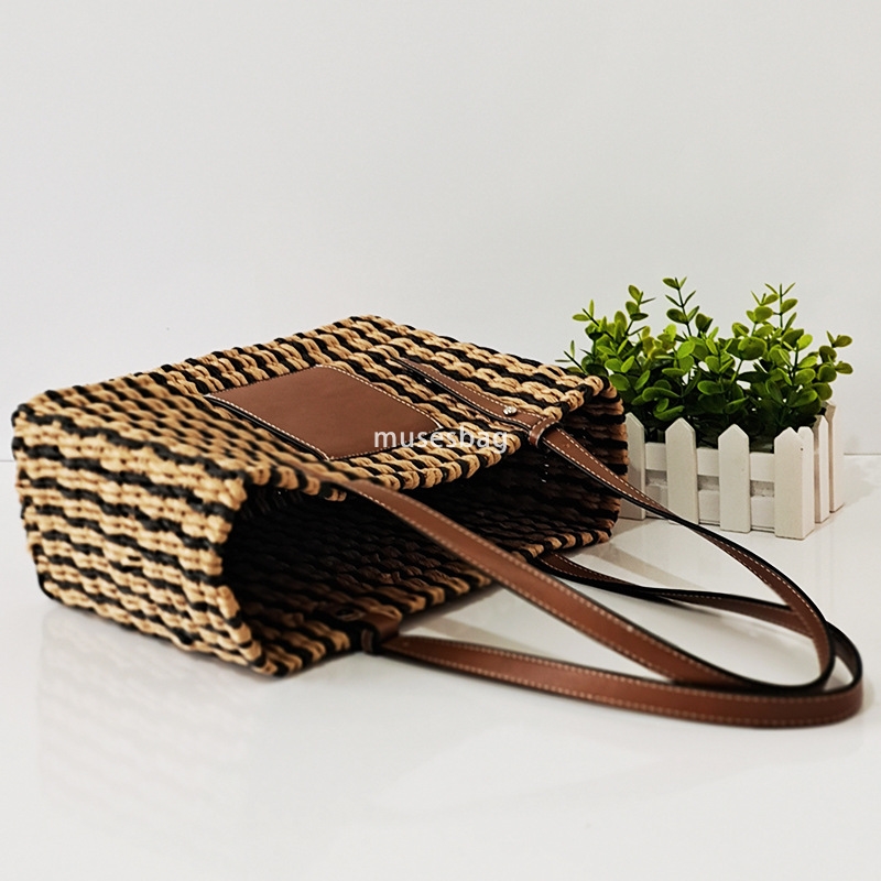 Designer Women's High Quality Retro Practical Large Capacity Handmade Mia Trendy Weaving Holiday Travel Small Shoulder Bag Simple and Fashionable