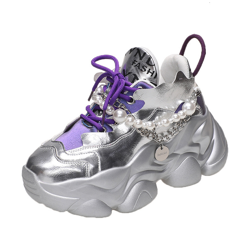 Dad's Instagram Trend Spring and Autumn New Leisure Sports Matsutake Thick Sole Elevated Women's Shoes ddmythur