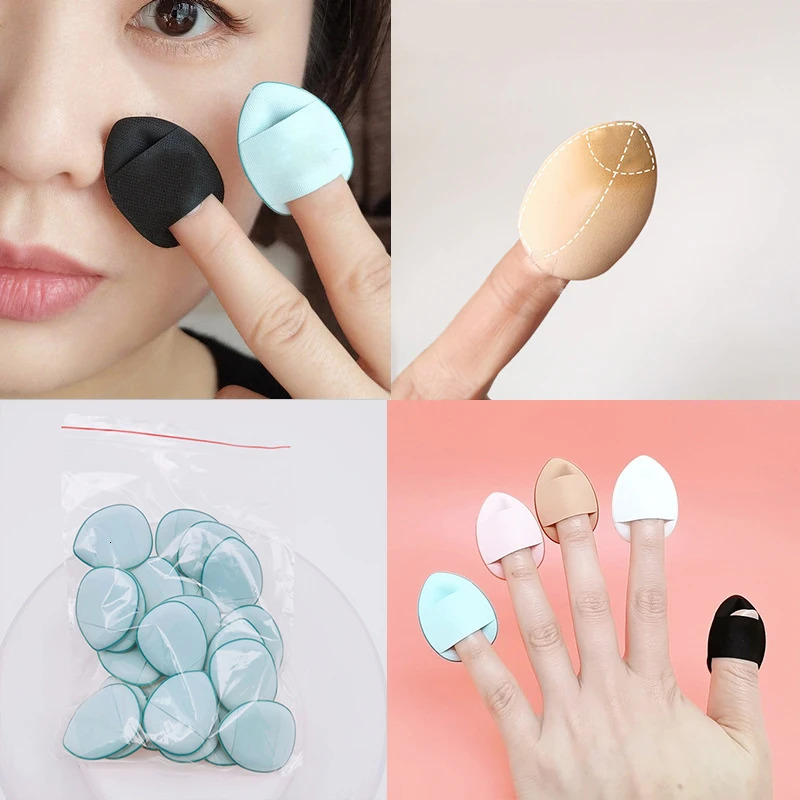 3/10pcs Mini Size Professional Cosmetic Cushion Puff Concealer Foundation Detail Puff Finger Puff Set Makeup Sponge Beauty Tool 240620