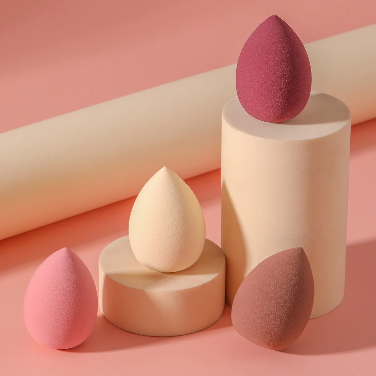 4 Pcs Beauty Egg Makeup Sponge Blenders Beauty Sponges Foundation Applicator 240625