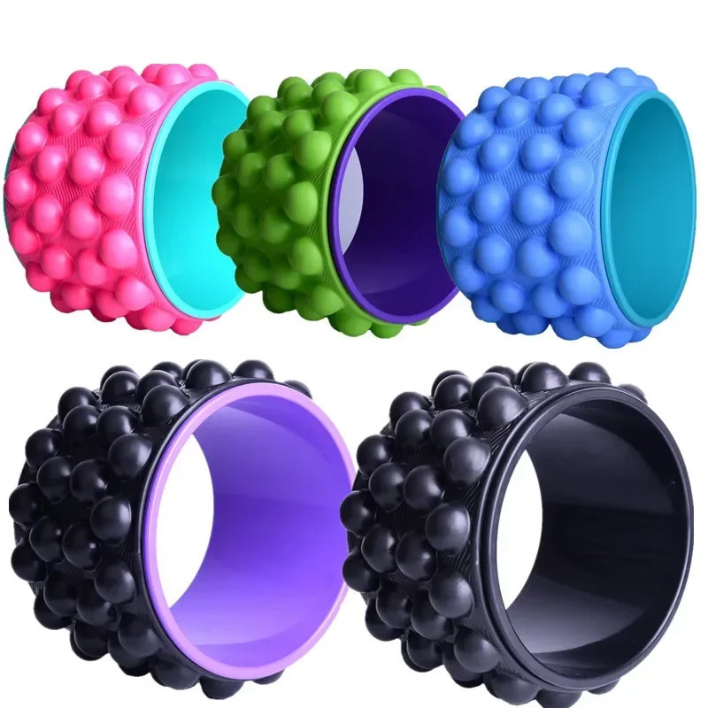 The Ultimate Back Roller Yoga Wheel For Back Pain Deep Tissue Massager Myofascial Release Massage Exercise and Mobility circle 240621
