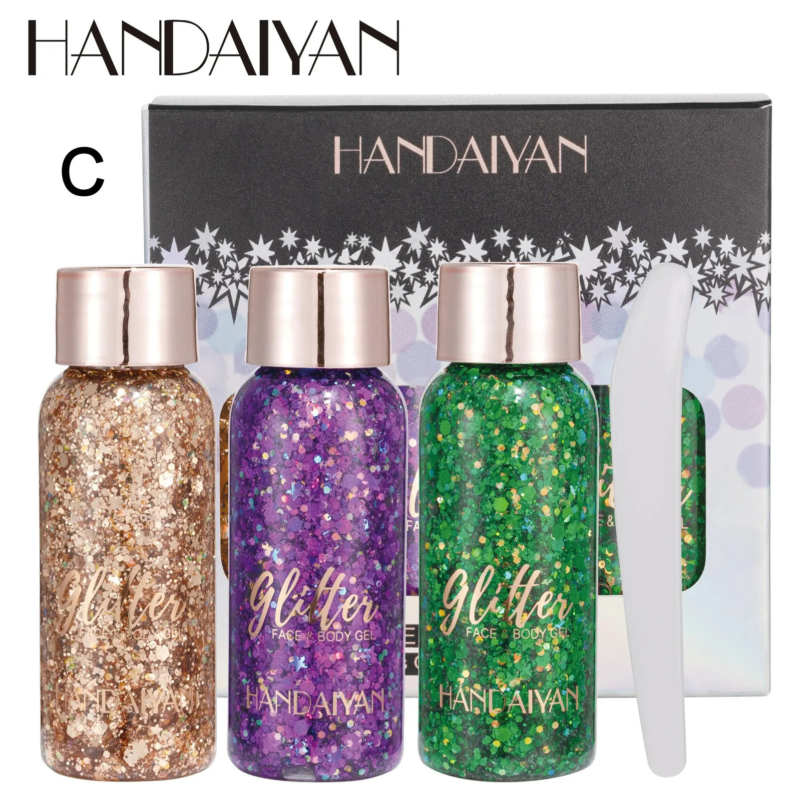 Mermaid Sequins Body Glitter Gel SetLong Lasting Holographic Glitter Liquid Body Makeup for Women Waterproof Face Glitter Gel 240620