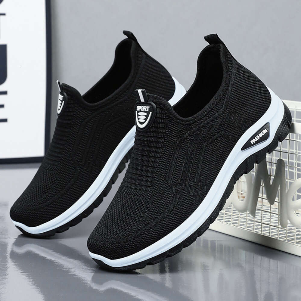 2024 Summer Single Temu Women's Breathable Walking Middle And Elderly Mom's Shoes