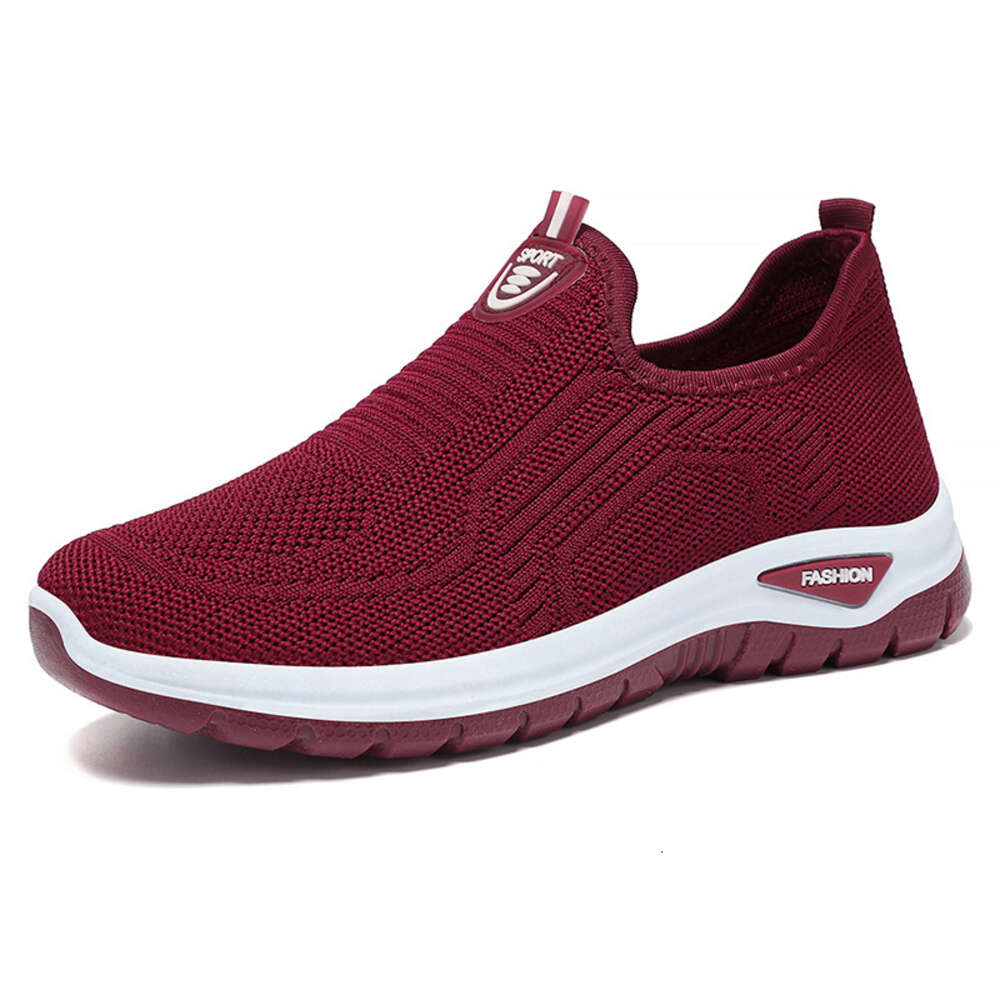 2024 Summer Single Temu Women's Breathable Walking Middle And Elderly Mom's Shoes