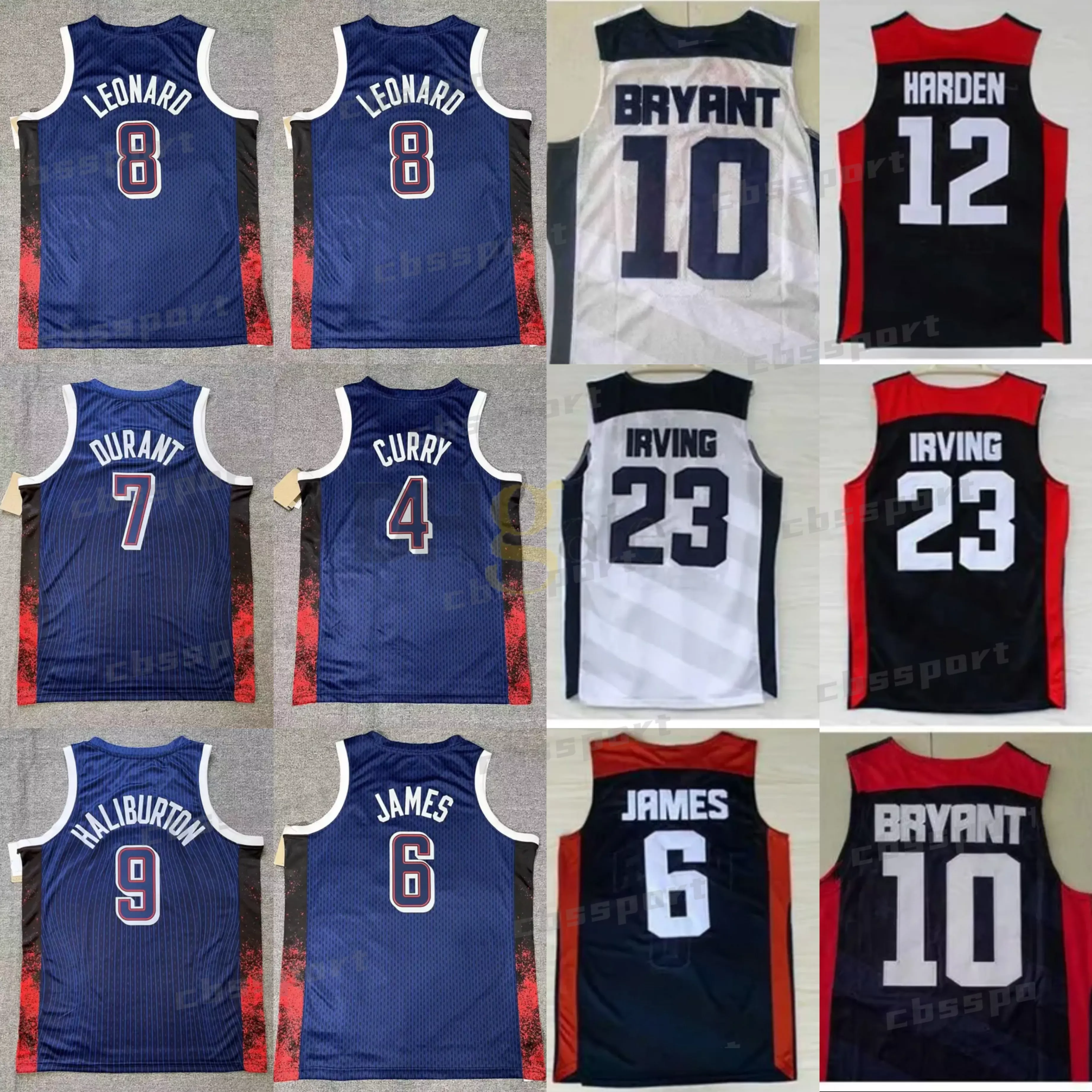 2012 Team Jersey Kevin 5 Durant USAS 12 Harden 10 Bryant Russell 7 Westbrook Chris 13 Paul Deron 8 Williams Anthony 2024 Nuovo