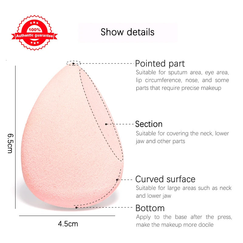 Makeup Blender Cosmetic Puff Makeup Sponge Cushion Foundation Powder Sponge Beauty Tool Women Make Up Accessories 240625